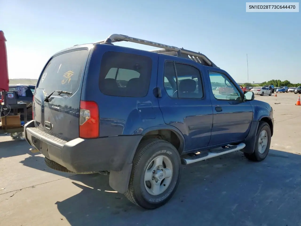 2003 Nissan Xterra Xe VIN: 5N1ED28T73C644470 Lot: 62217415
