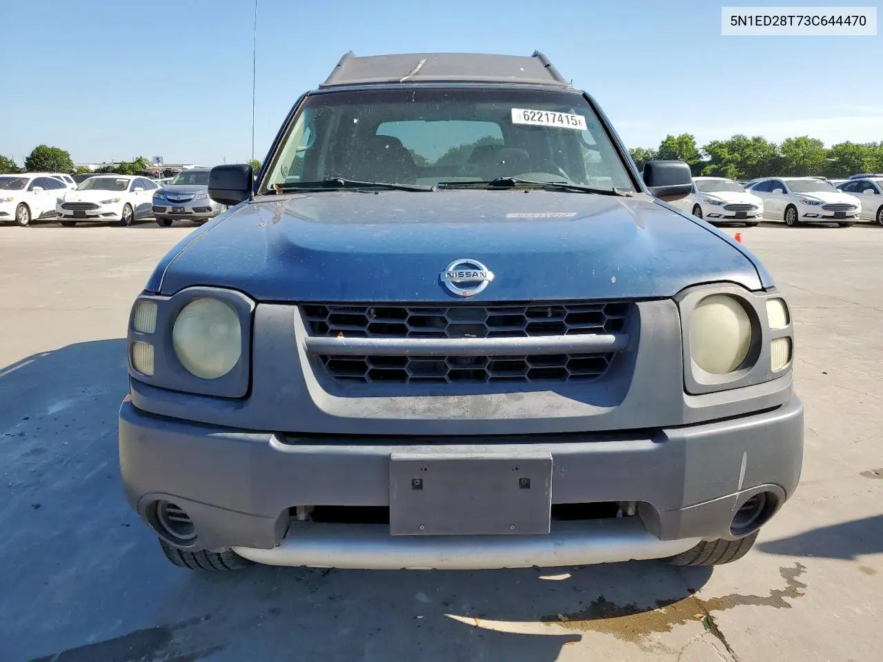 2003 Nissan Xterra Xe VIN: 5N1ED28T73C644470 Lot: 62217415