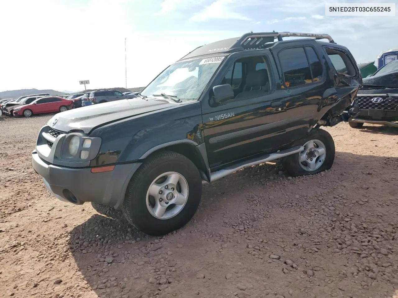 2003 Nissan Xterra Xe VIN: 5N1ED28T03C655245 Lot: 65812095