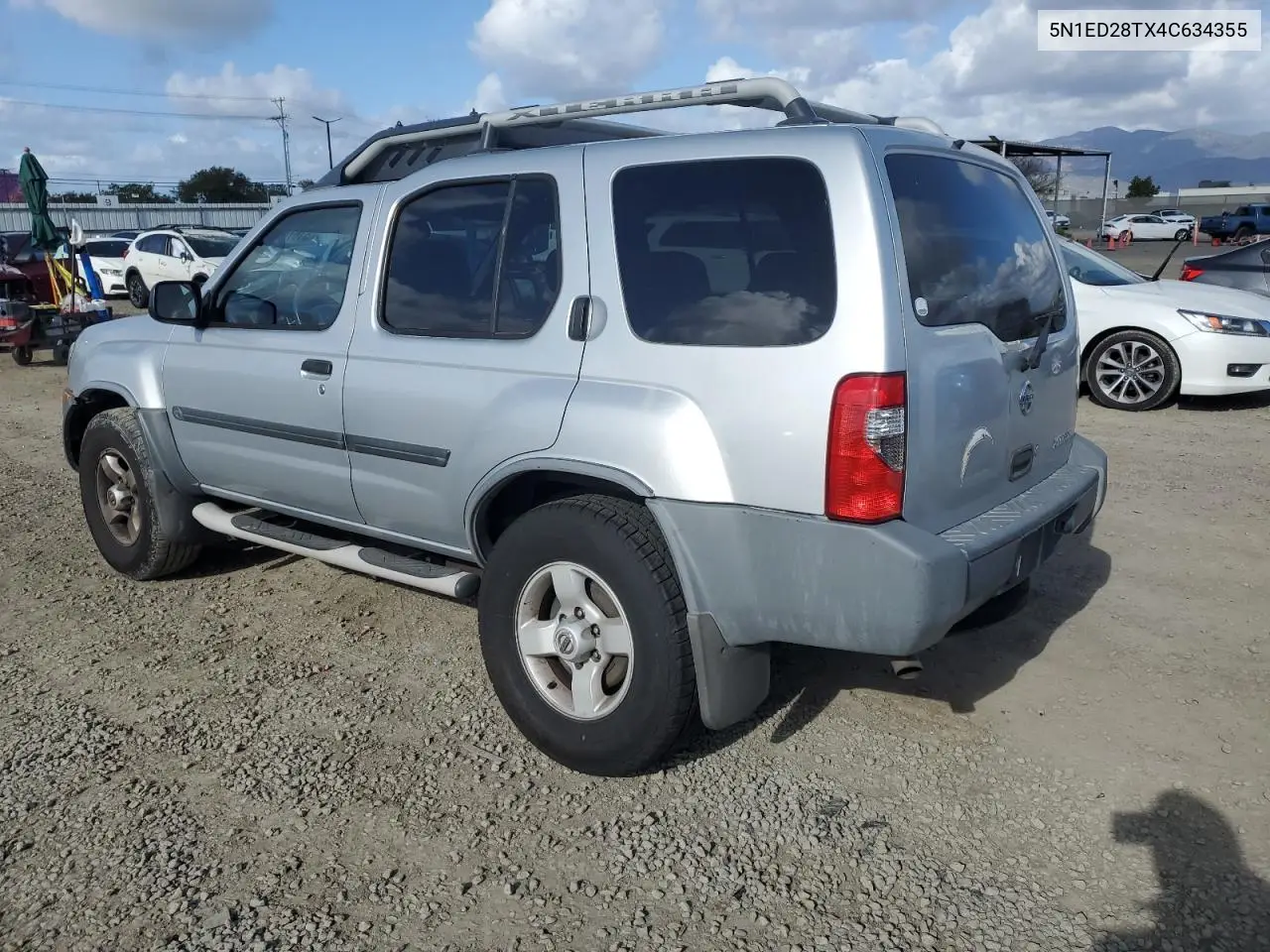2004 Nissan Xterra Xe VIN: 5N1ED28TX4C634355 Lot: 51674595