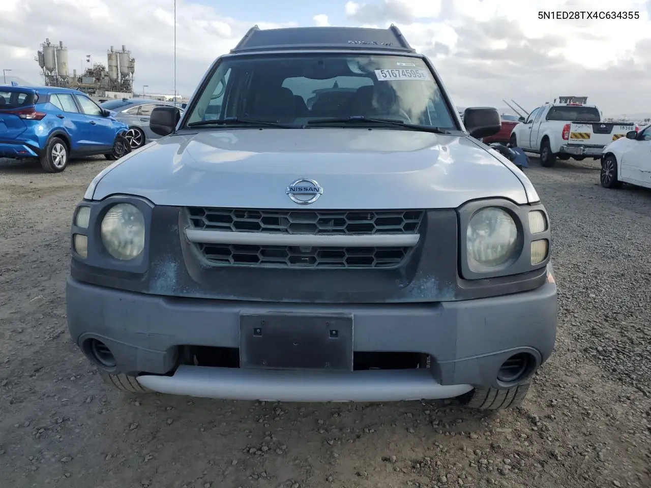 2004 Nissan Xterra Xe VIN: 5N1ED28TX4C634355 Lot: 51674595
