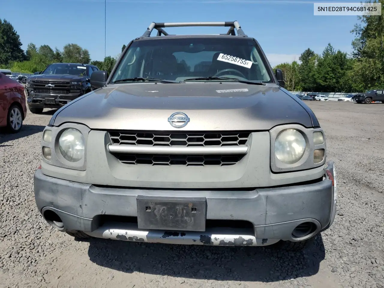2004 Nissan Xterra Xe VIN: 5N1ED28T94C681425 Lot: 65258755