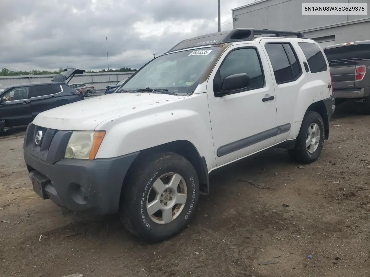 2005 Nissan Xterra Off Road VIN: 5N1AN08WX5C629376 Lot: 56478535