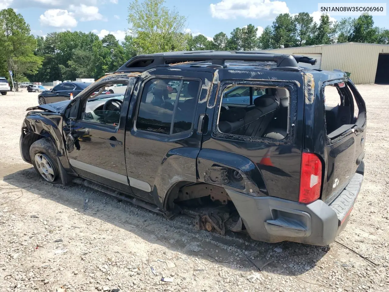 2005 Nissan Xterra Off Road VIN: 5N1AN08W35C606960 Lot: 62385805