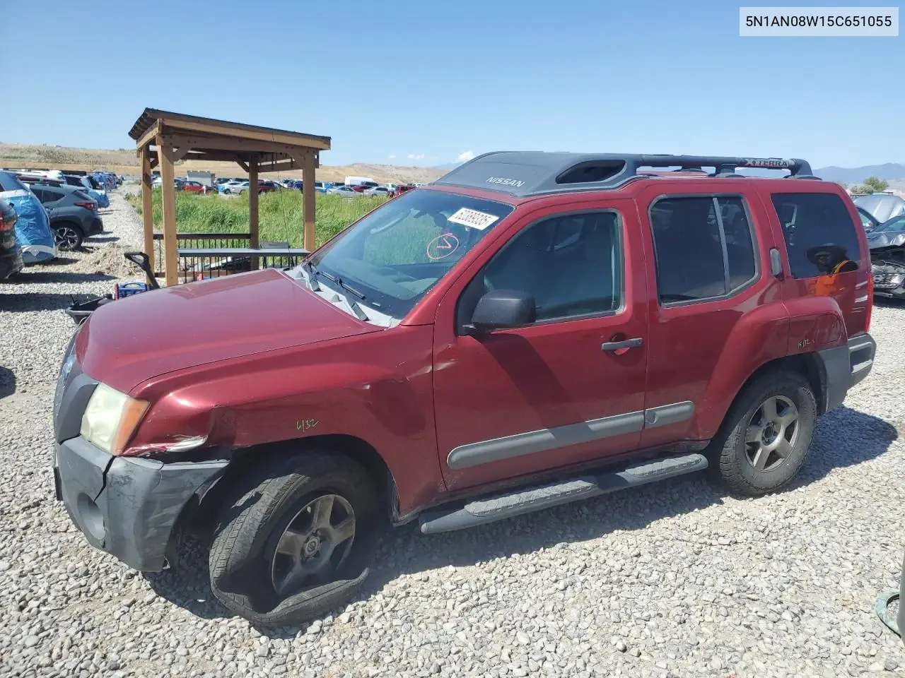 2005 Nissan Xterra Off Road VIN: 5N1AN08W15C651055 Lot: 62389335