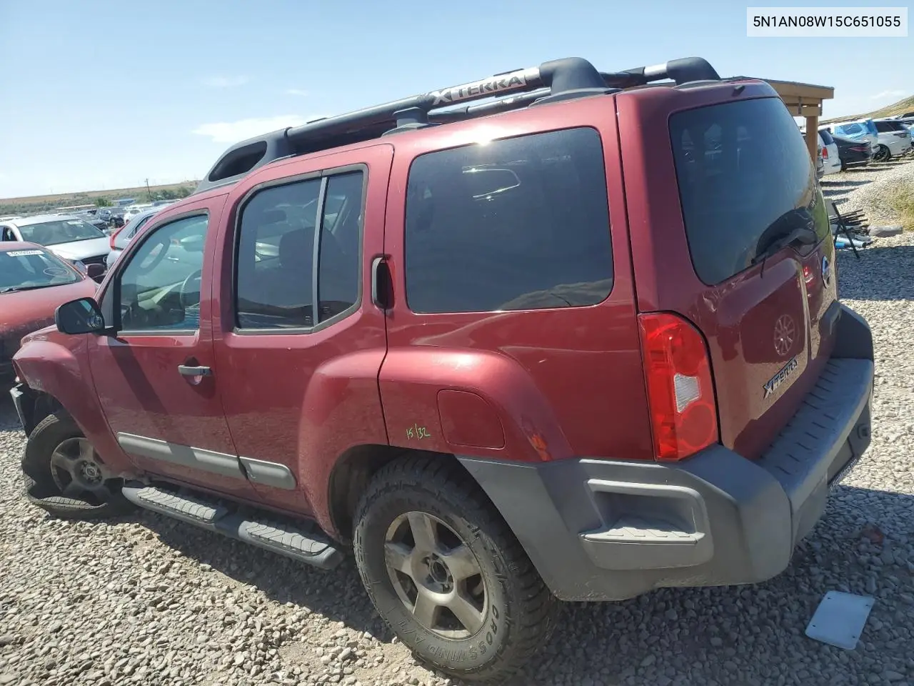 2005 Nissan Xterra Off Road VIN: 5N1AN08W15C651055 Lot: 62389335