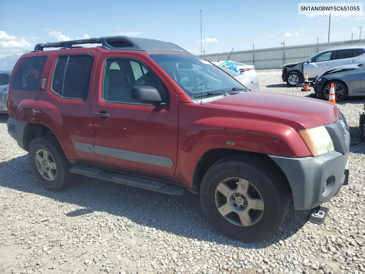 2005 Nissan Xterra Off Road VIN: 5N1AN08W15C651055 Lot: 62389335