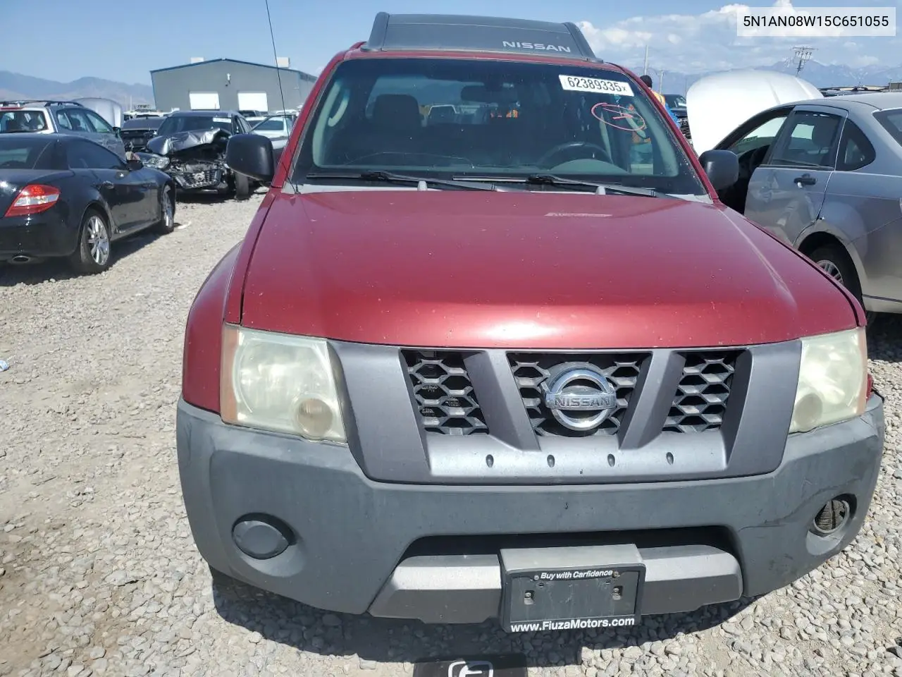 2005 Nissan Xterra Off Road VIN: 5N1AN08W15C651055 Lot: 62389335