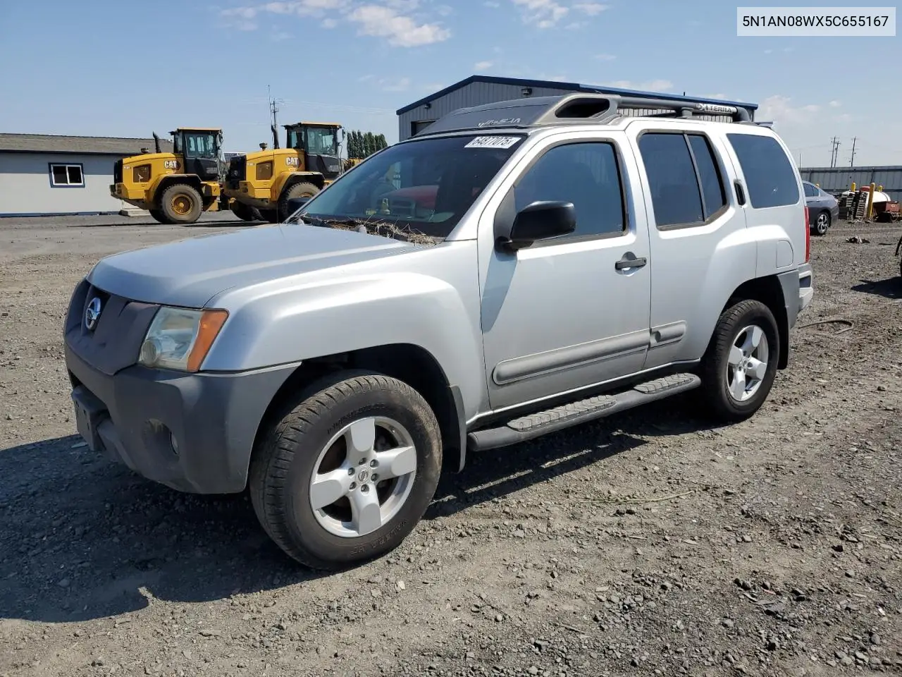 2005 Nissan Xterra Off Road VIN: 5N1AN08WX5C655167 Lot: 64877075