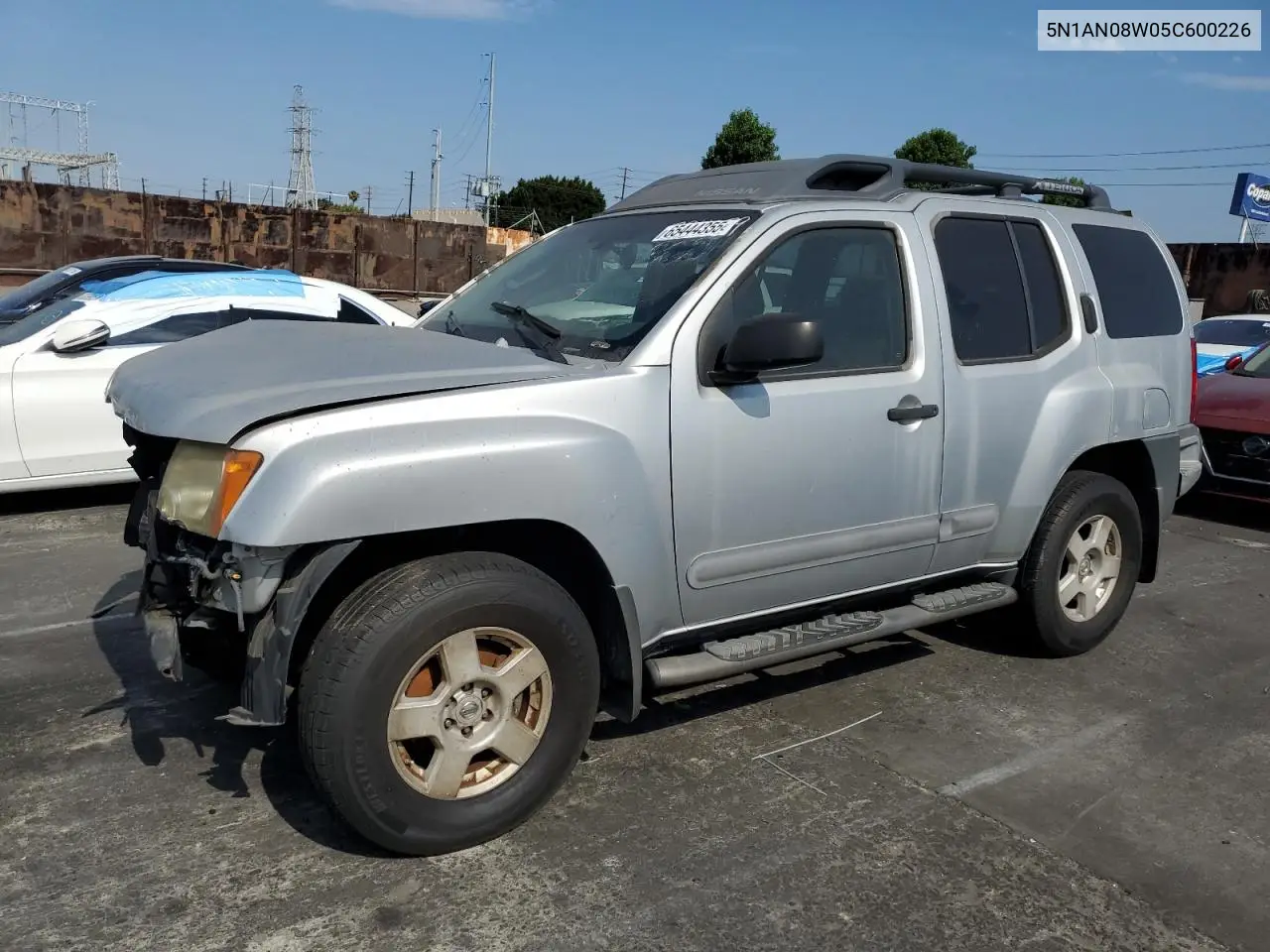 2005 Nissan Xterra Off Road VIN: 5N1AN08W05C600226 Lot: 65444355
