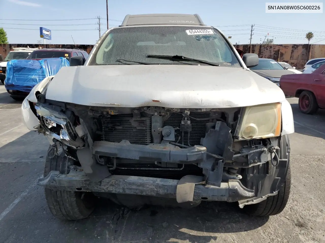 2005 Nissan Xterra Off Road VIN: 5N1AN08W05C600226 Lot: 65444355