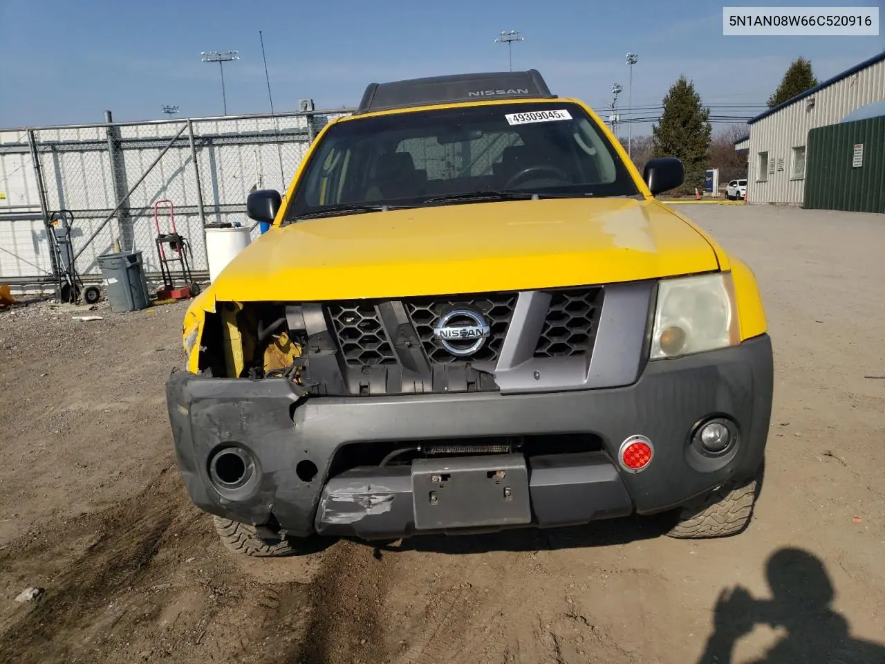 2006 Nissan Xterra Off Road VIN: 5N1AN08W66C520916 Lot: 49309045