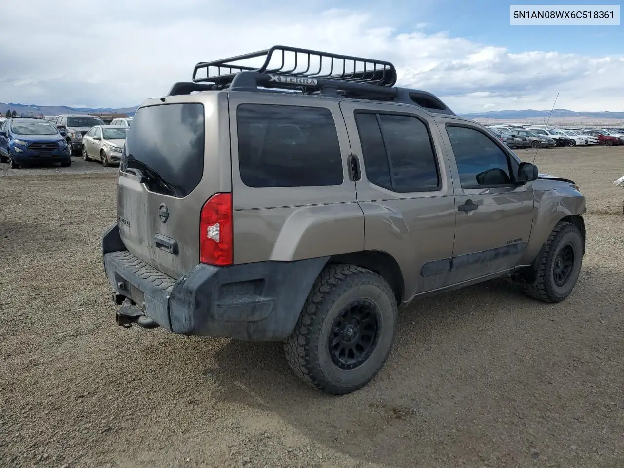 2006 Nissan Xterra Off Road VIN: 5N1AN08WX6C518361 Lot: 51066745