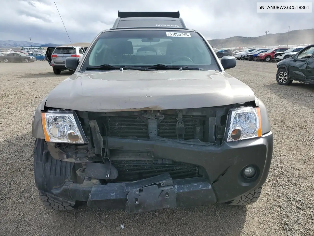 2006 Nissan Xterra Off Road VIN: 5N1AN08WX6C518361 Lot: 51066745