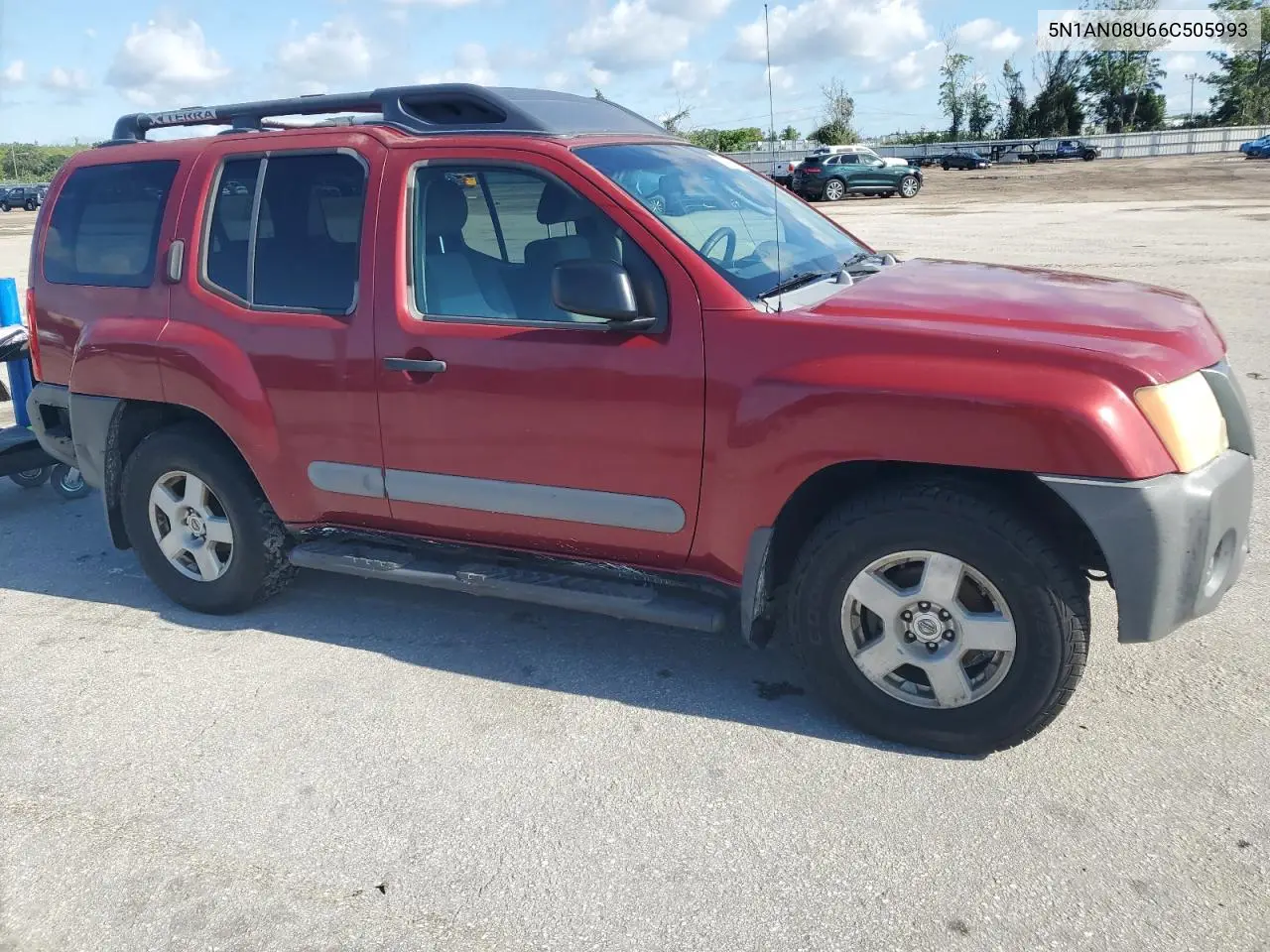 2006 Nissan Xterra Off Road VIN: 5N1AN08U66C505993 Lot: 56978745