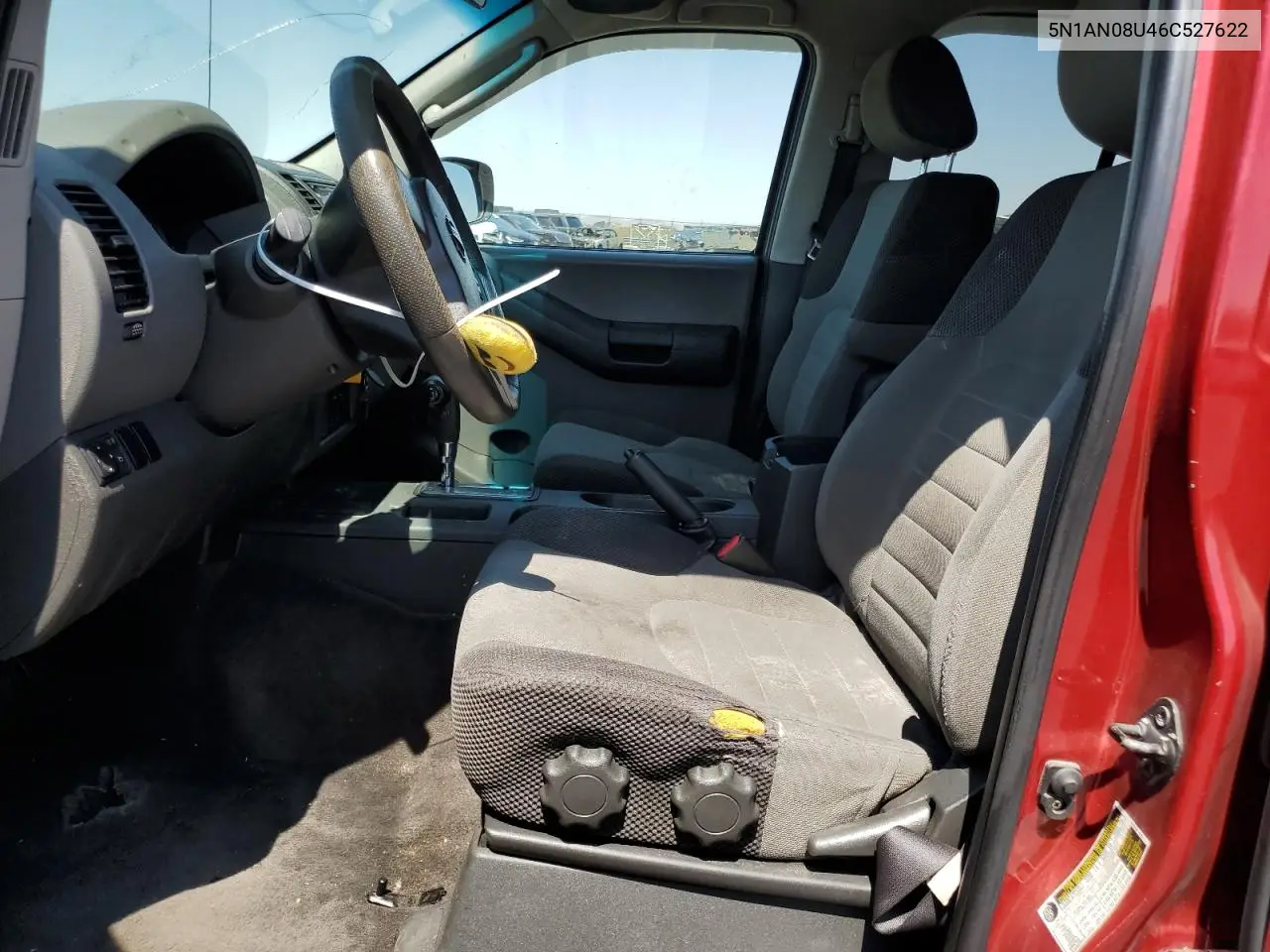 2006 Nissan Xterra Off Road VIN: 5N1AN08U46C527622 Lot: 62775775