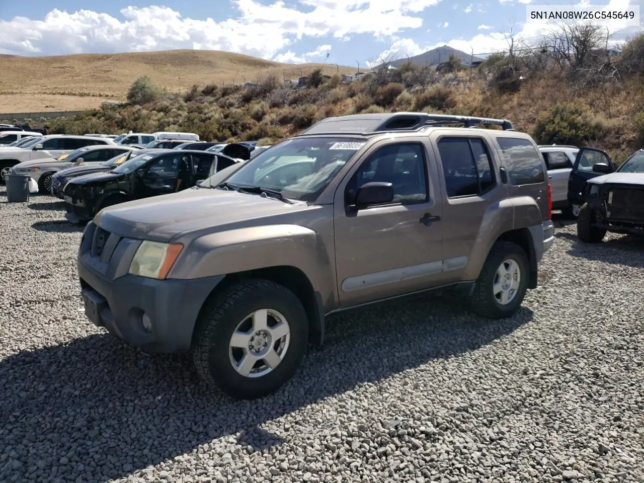 2006 Nissan Xterra Off Road VIN: 5N1AN08W26C545649 Lot: 66108035