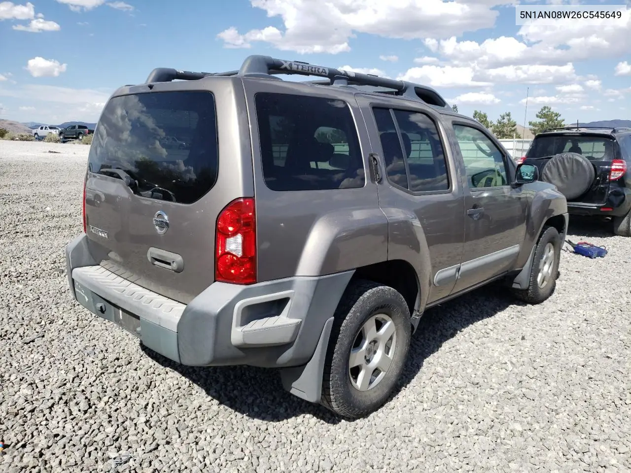 2006 Nissan Xterra Off Road VIN: 5N1AN08W26C545649 Lot: 66108035