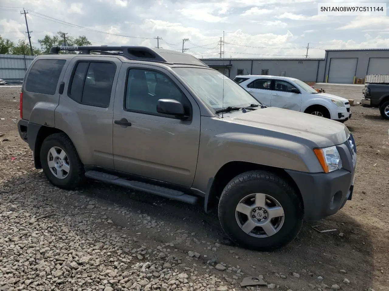 2007 Nissan Xterra Off Road VIN: 5N1AN08W97C511144 Lot: 56306145