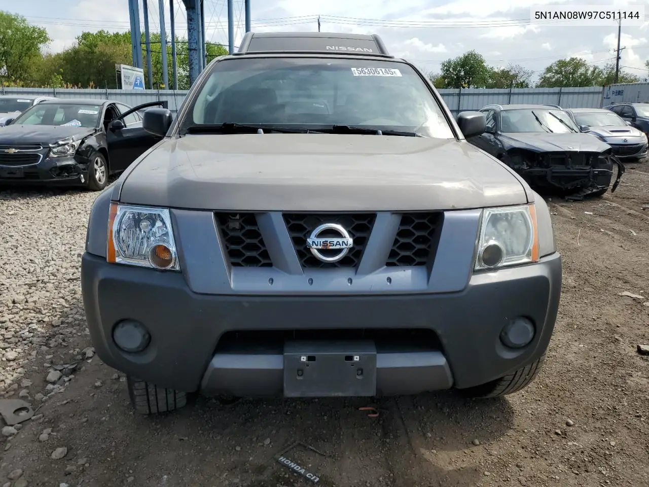 2007 Nissan Xterra Off Road VIN: 5N1AN08W97C511144 Lot: 56306145