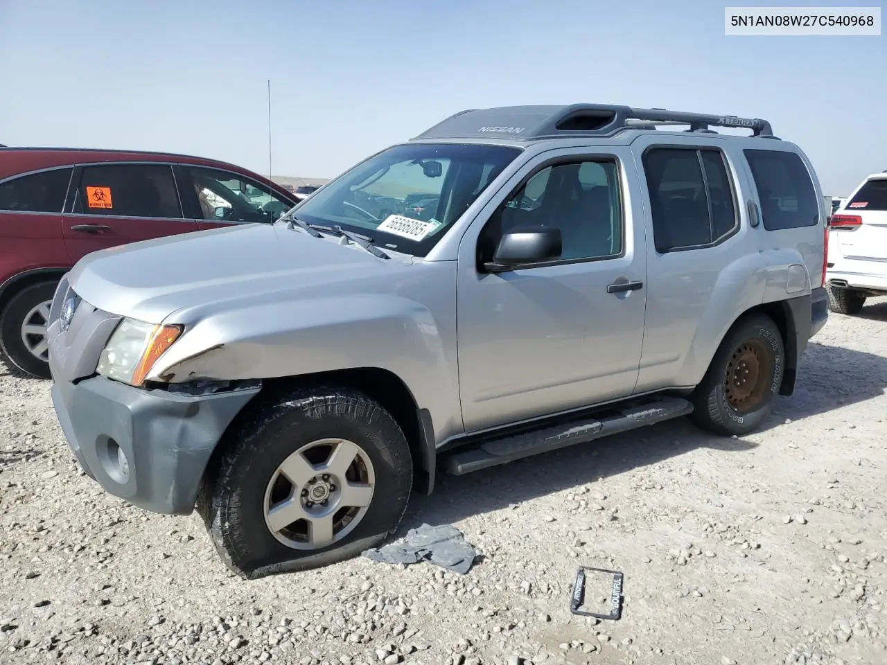 2007 Nissan Xterra Off Road VIN: 5N1AN08W27C540968 Lot: 56586085
