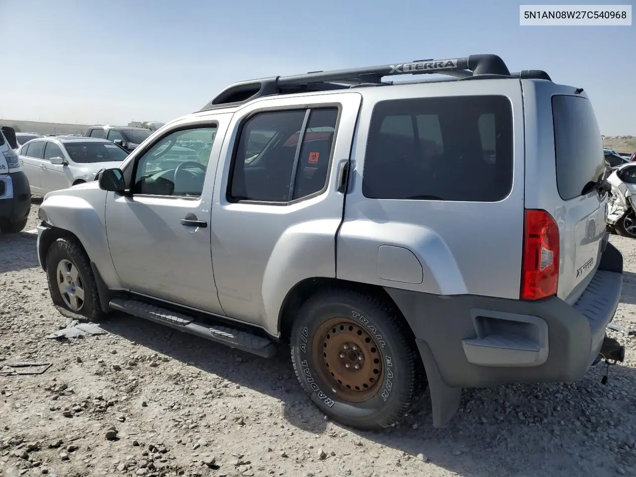 2007 Nissan Xterra Off Road VIN: 5N1AN08W27C540968 Lot: 56586085