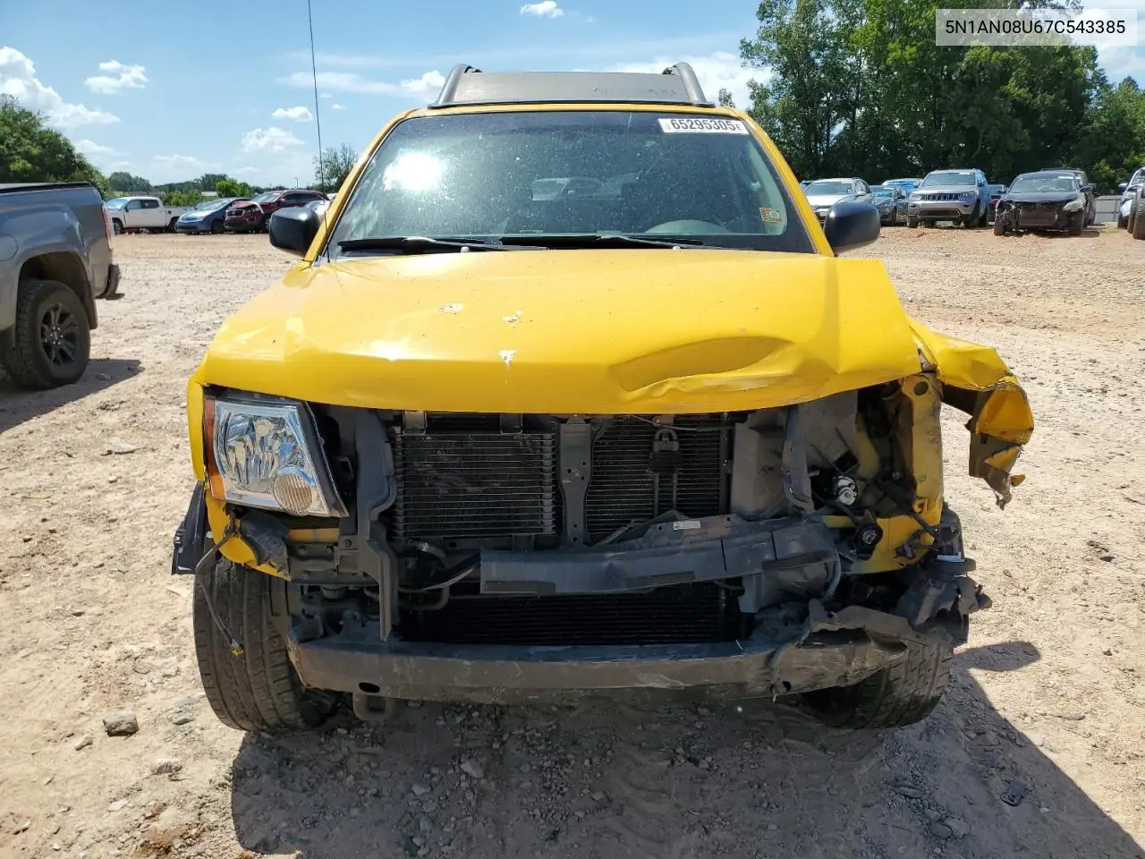 2007 Nissan Xterra Off Road VIN: 5N1AN08U67C543385 Lot: 65295305