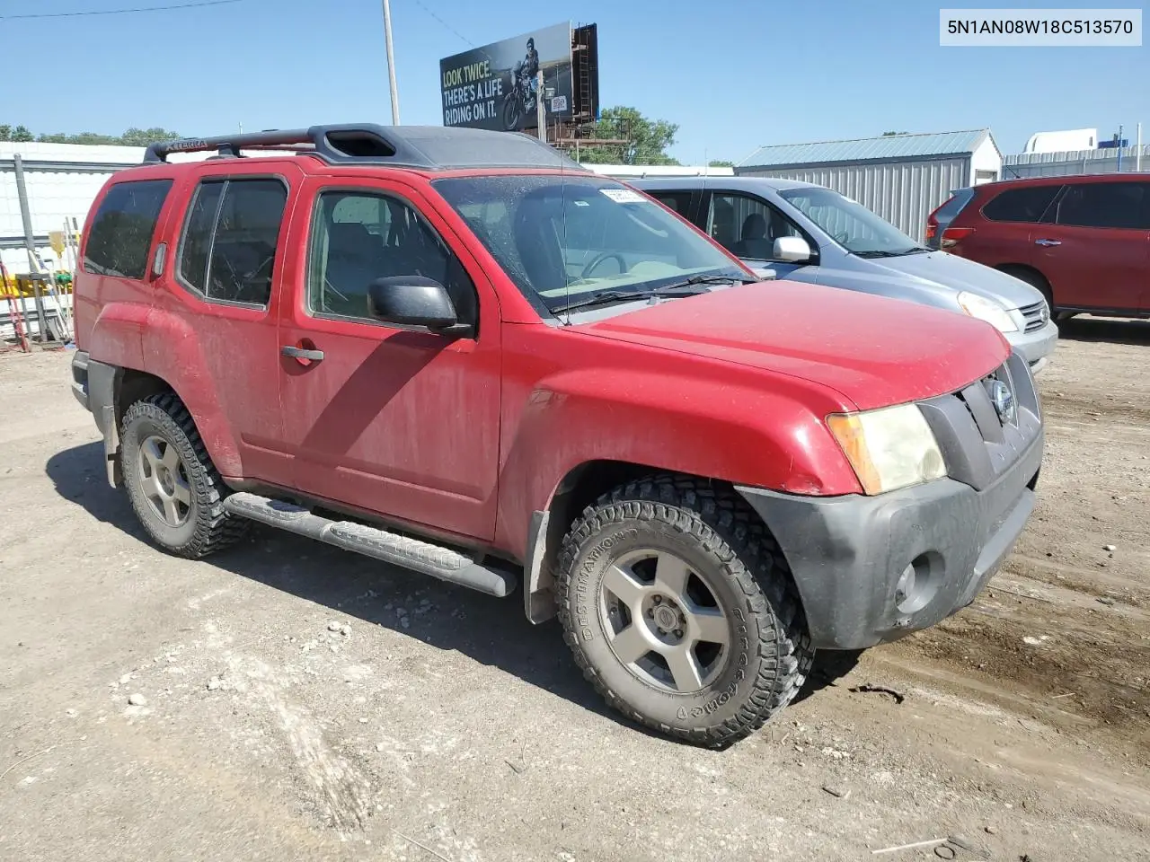 2008 Nissan Xterra Off Road VIN: 5N1AN08W18C513570 Lot: 56960735