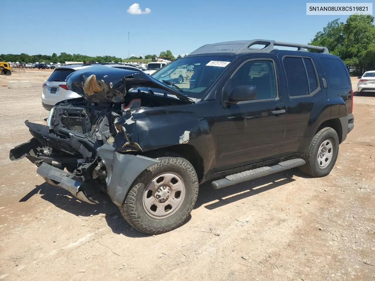 2008 Nissan Xterra Off Road VIN: 5N1AN08UX8C519821 Lot: 58737315