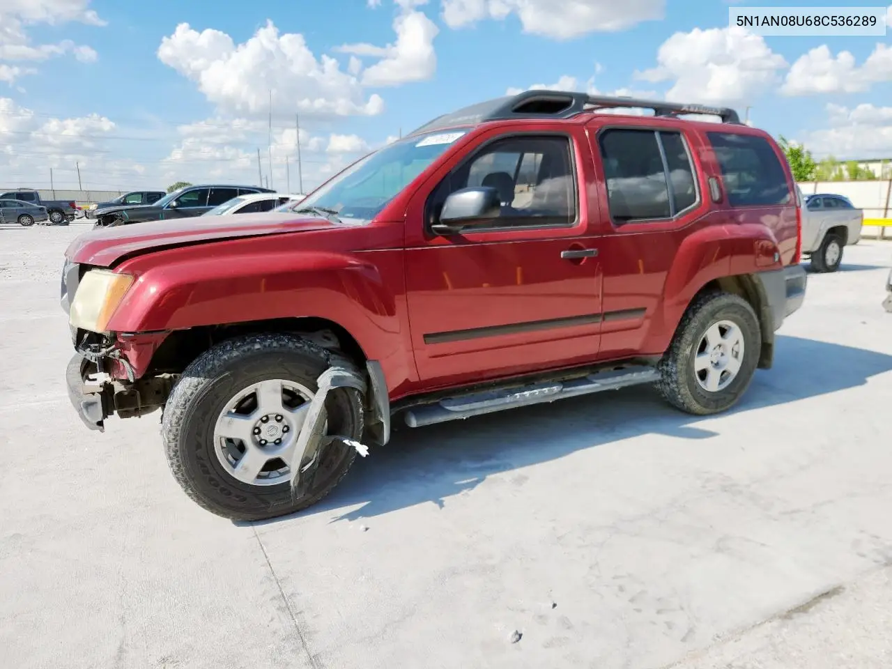 2008 Nissan Xterra Off Road VIN: 5N1AN08U68C536289 Lot: 62176755