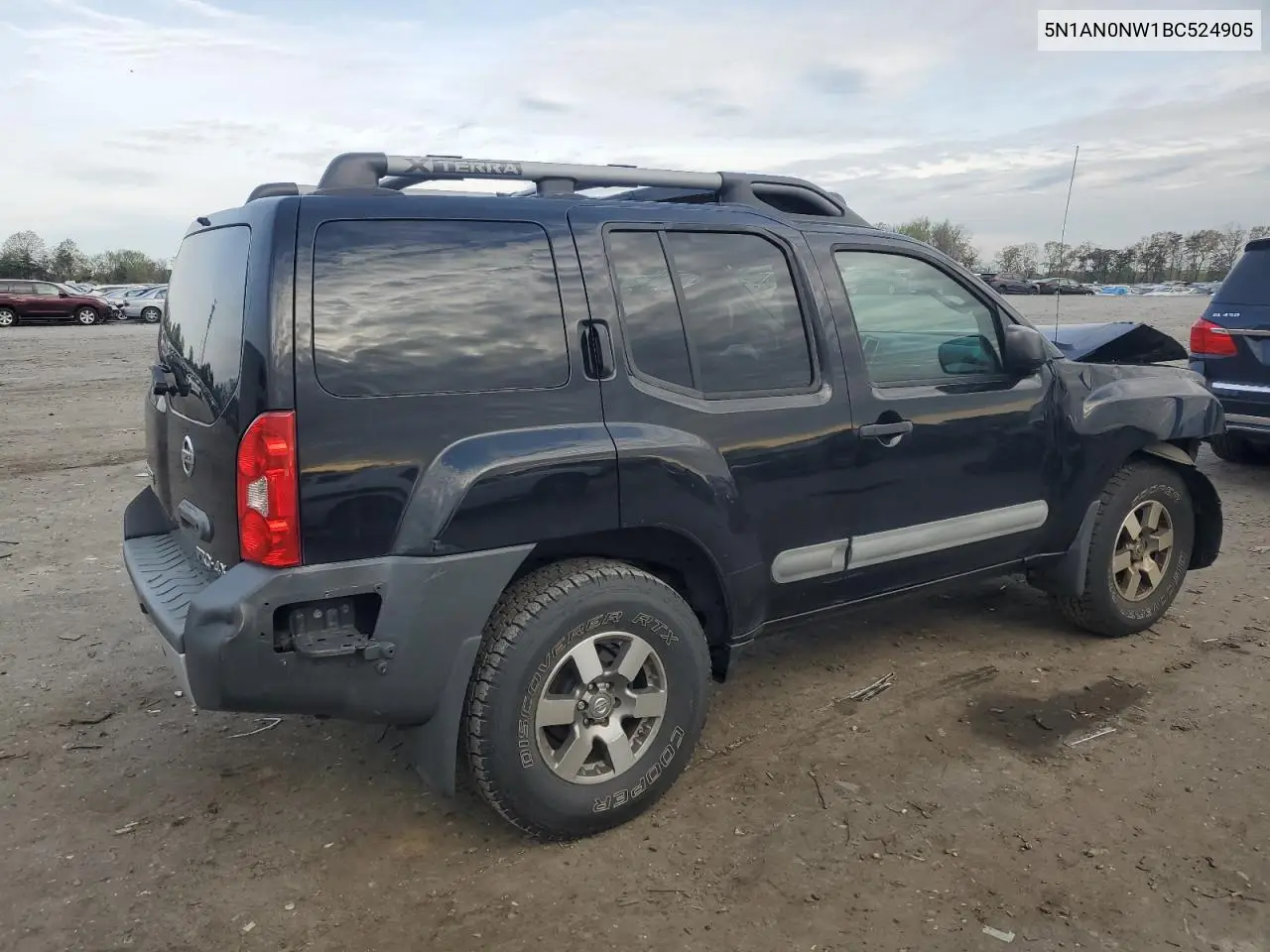 2011 Nissan Xterra Off Road VIN: 5N1AN0NW1BC524905 Lot: 52586125