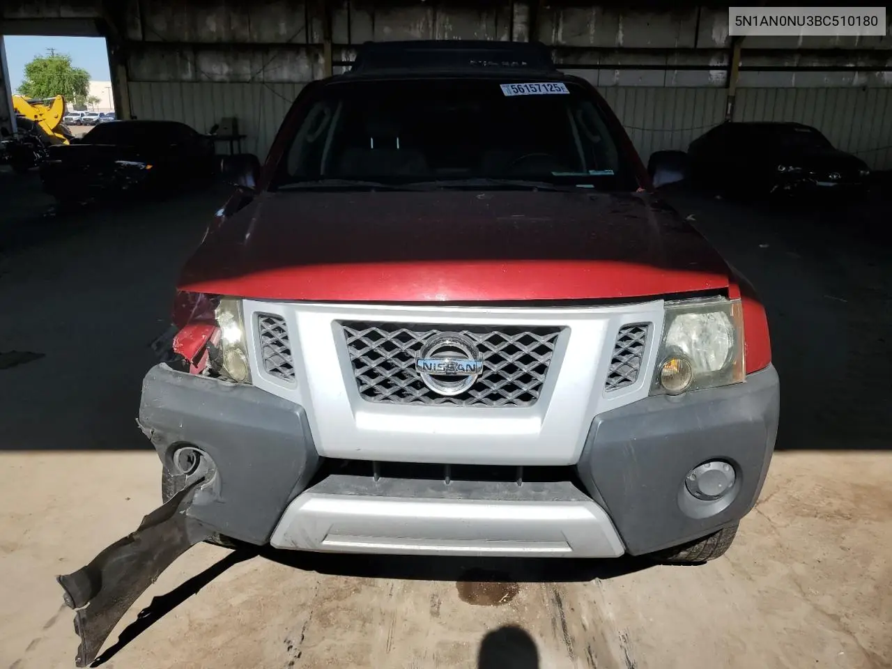 2011 Nissan Xterra Off Road VIN: 5N1AN0NU3BC510180 Lot: 56157125