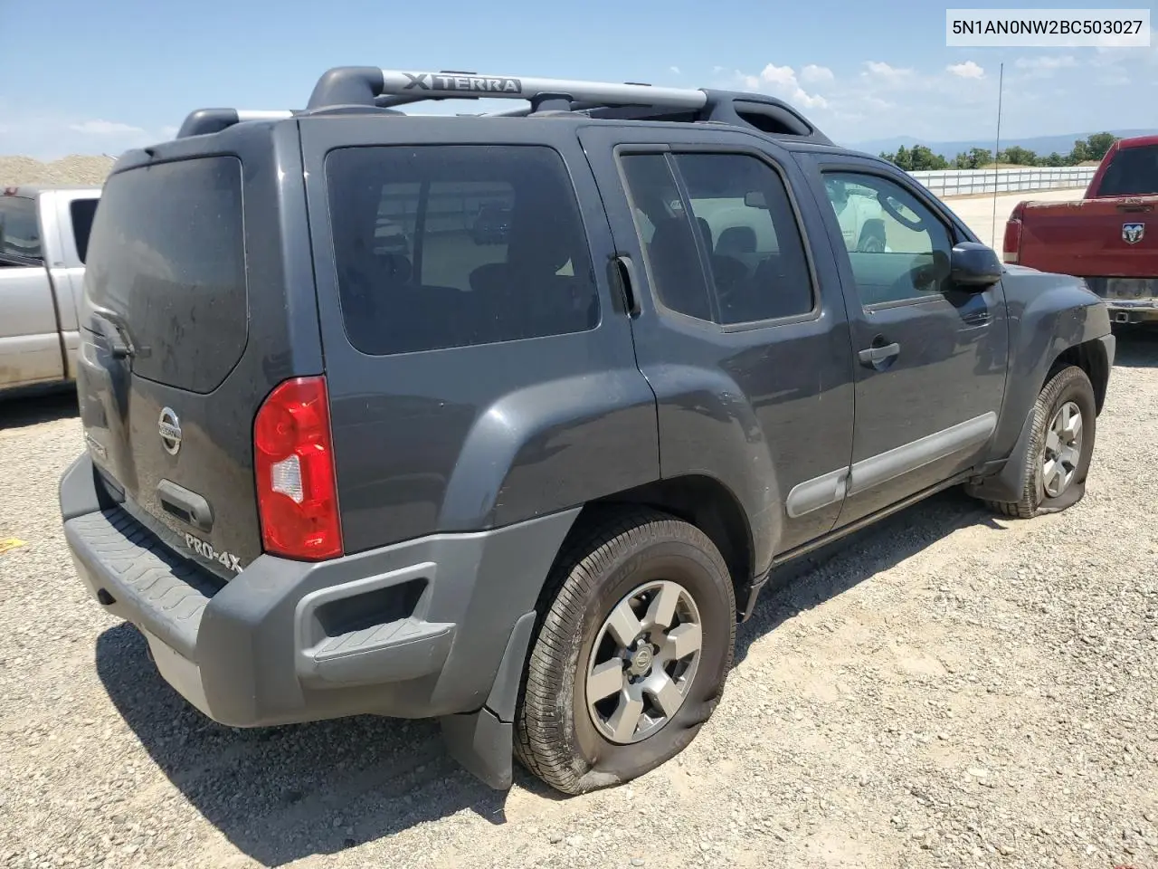 2011 Nissan Xterra Off Road VIN: 5N1AN0NW2BC503027 Lot: 62361285
