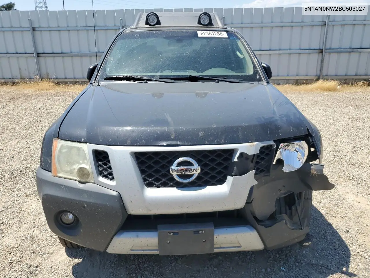 2011 Nissan Xterra Off Road VIN: 5N1AN0NW2BC503027 Lot: 62361285