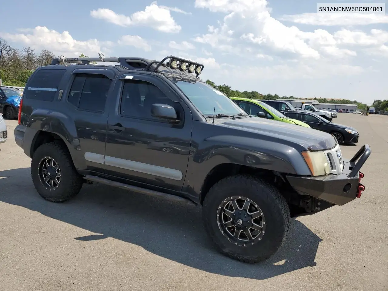 2011 Nissan Xterra Off Road VIN: 5N1AN0NW6BC504861 Lot: 63935215