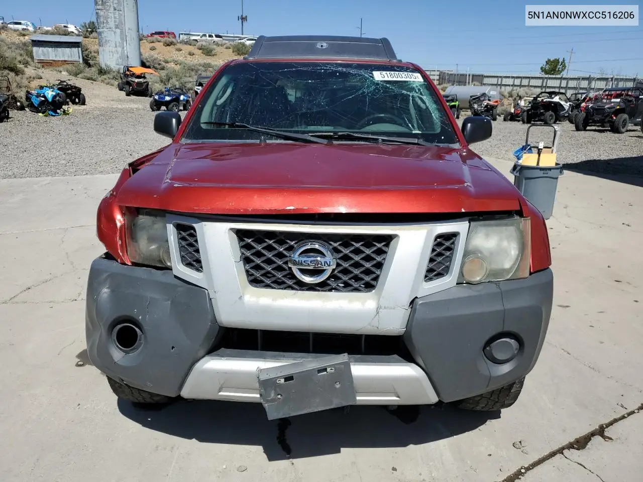 2012 Nissan Xterra Off Road VIN: 5N1AN0NWXCC516206 Lot: 51800305