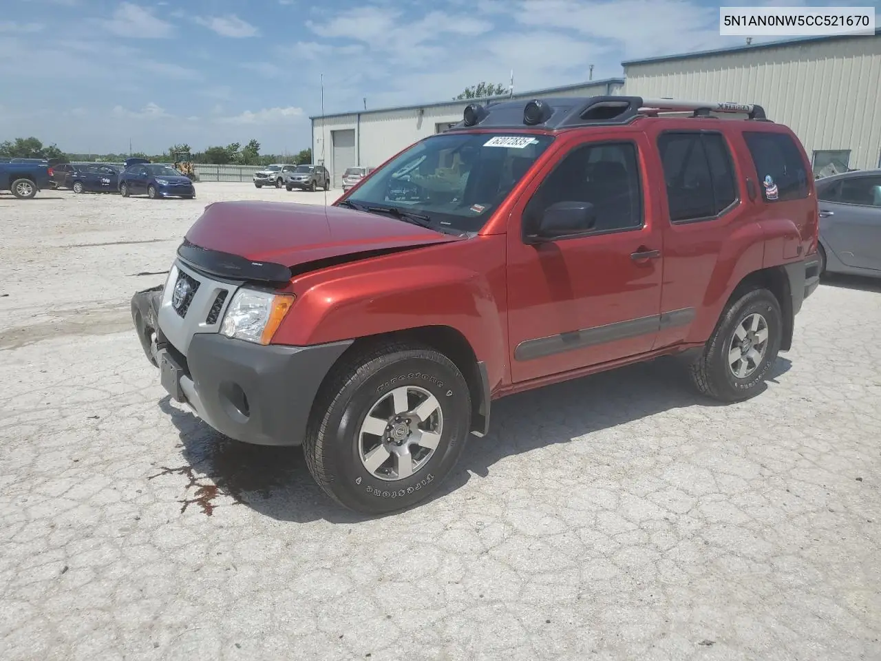 2012 Nissan Xterra Off Road VIN: 5N1AN0NW5CC521670 Lot: 62072835