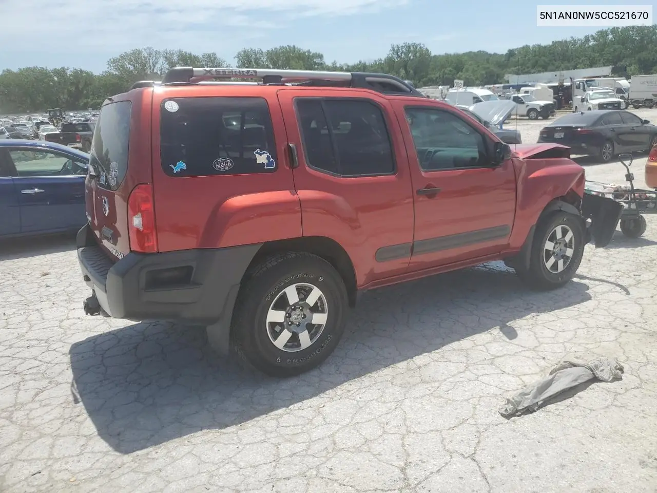 2012 Nissan Xterra Off Road VIN: 5N1AN0NW5CC521670 Lot: 62072835