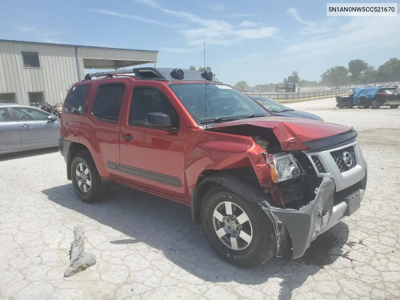 2012 Nissan Xterra Off Road VIN: 5N1AN0NW5CC521670 Lot: 62072835