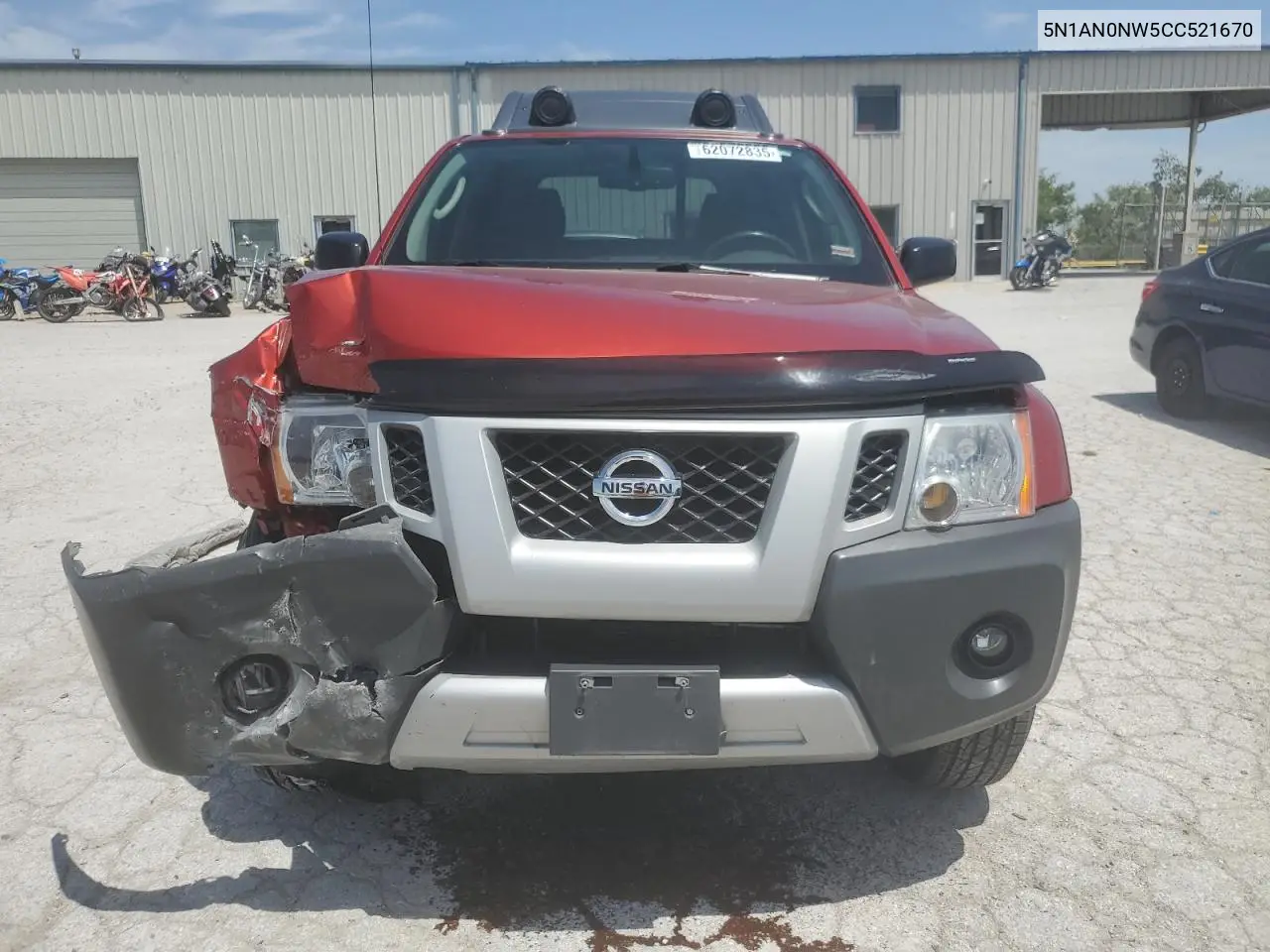 2012 Nissan Xterra Off Road VIN: 5N1AN0NW5CC521670 Lot: 62072835