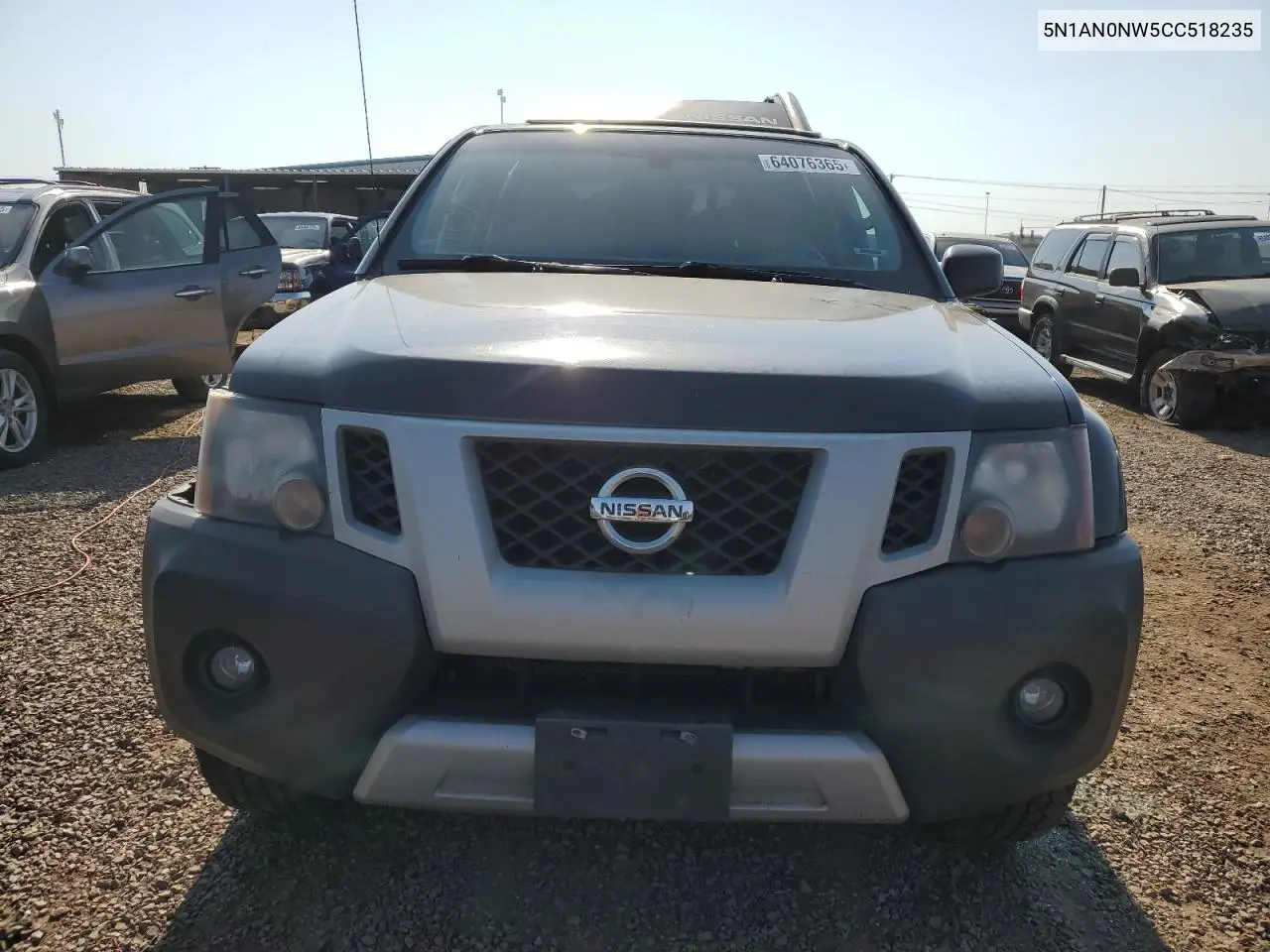 2012 Nissan Xterra Off Road VIN: 5N1AN0NW5CC518235 Lot: 64076365