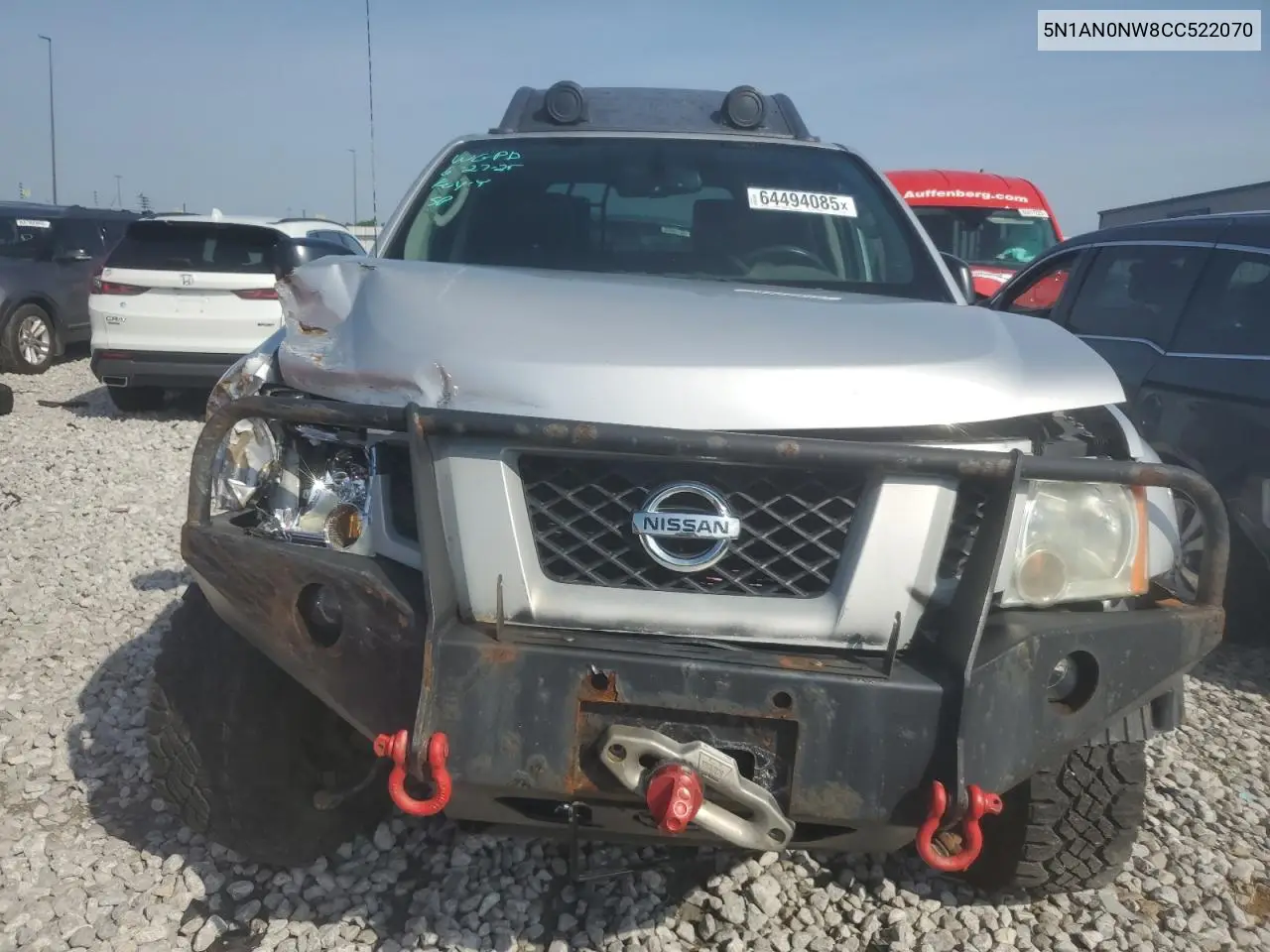 2012 Nissan Xterra Off Road VIN: 5N1AN0NW8CC522070 Lot: 64494085