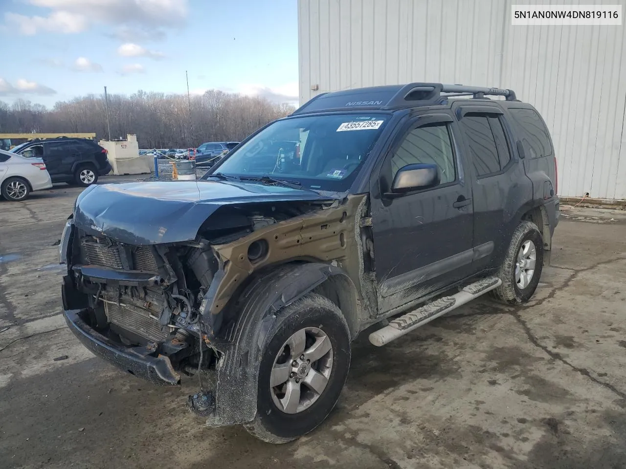 2013 Nissan Xterra X VIN: 5N1AN0NW4DN819116 Lot: 43557285