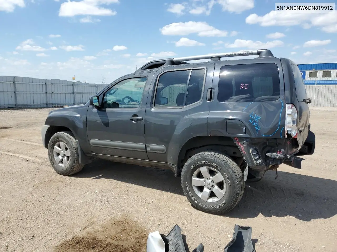 2013 Nissan Xterra X VIN: 5N1AN0NW6DN819912 Lot: 57052575
