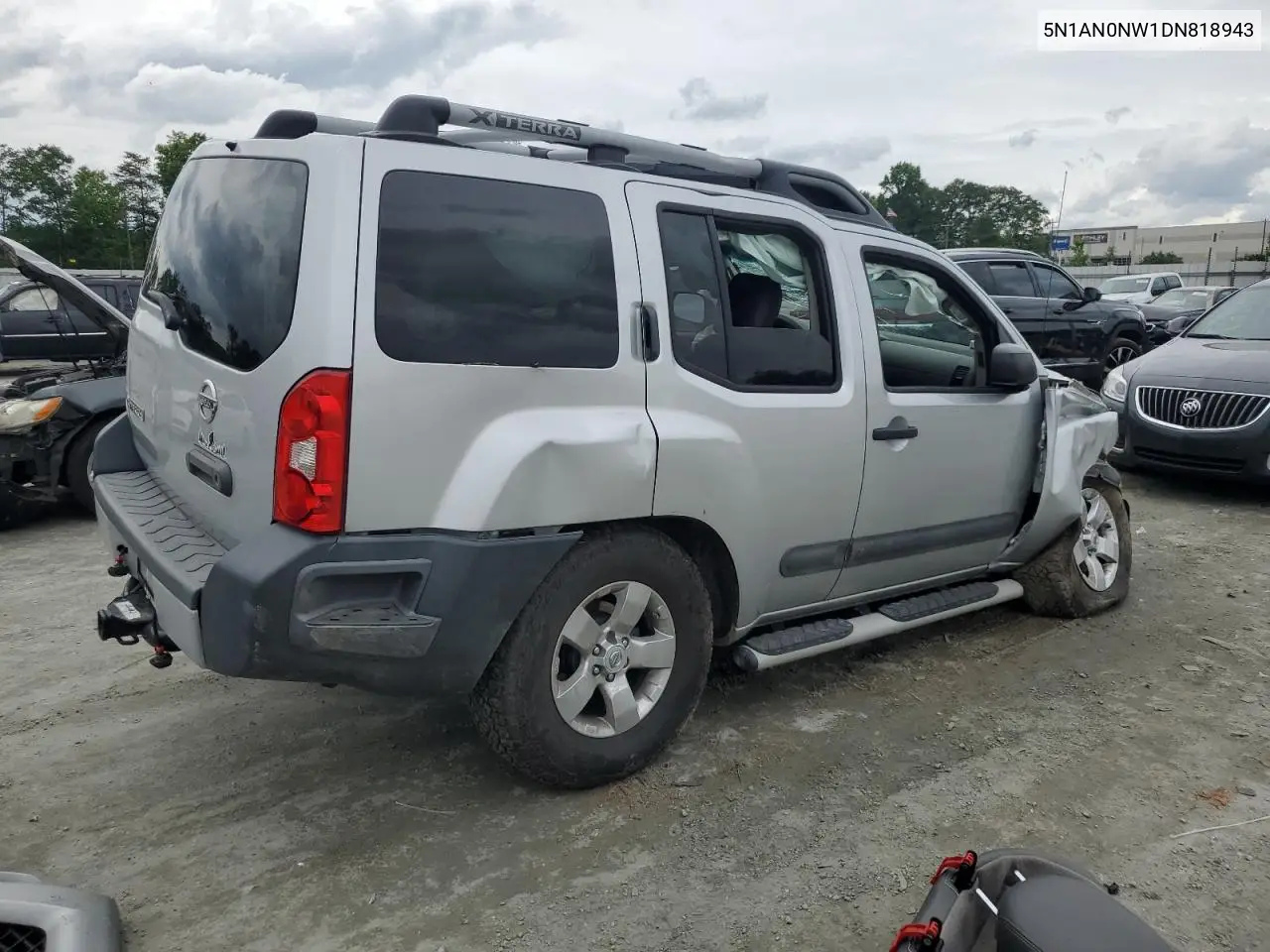 2013 Nissan Xterra X VIN: 5N1AN0NW1DN818943 Lot: 58235495