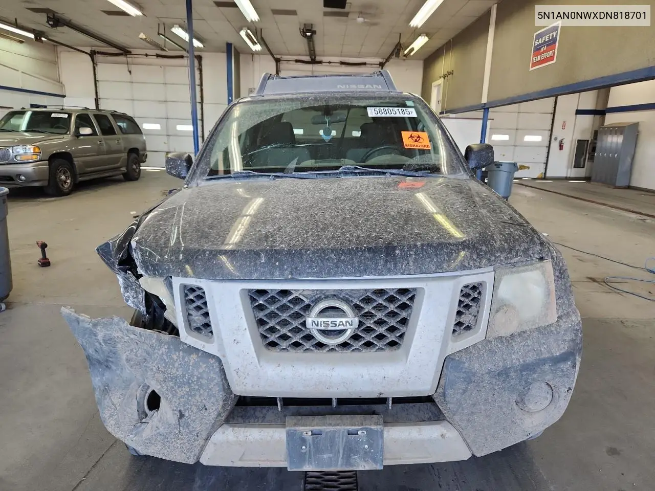 2013 Nissan Xterra X VIN: 5N1AN0NWXDN818701 Lot: 58805185