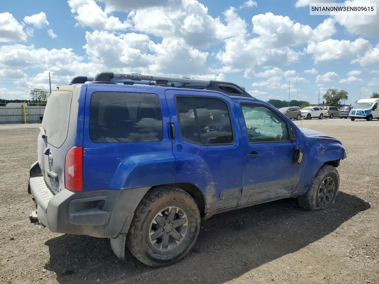 2014 Nissan Xterra X VIN: 5N1AN0NW3EN809615 Lot: 56491685