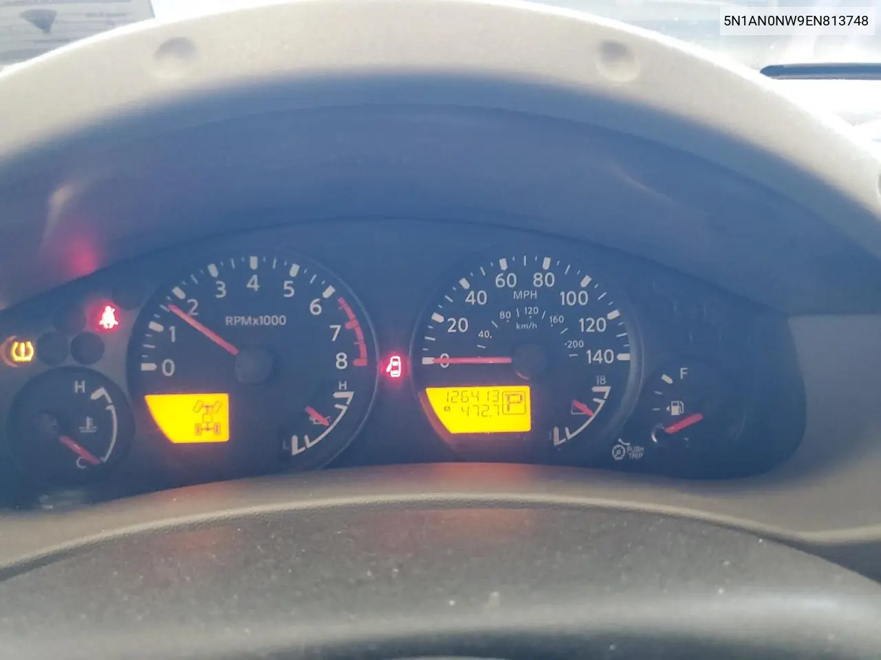 2014 Nissan Xterra X VIN: 5N1AN0NW9EN813748 Lot: 62140905