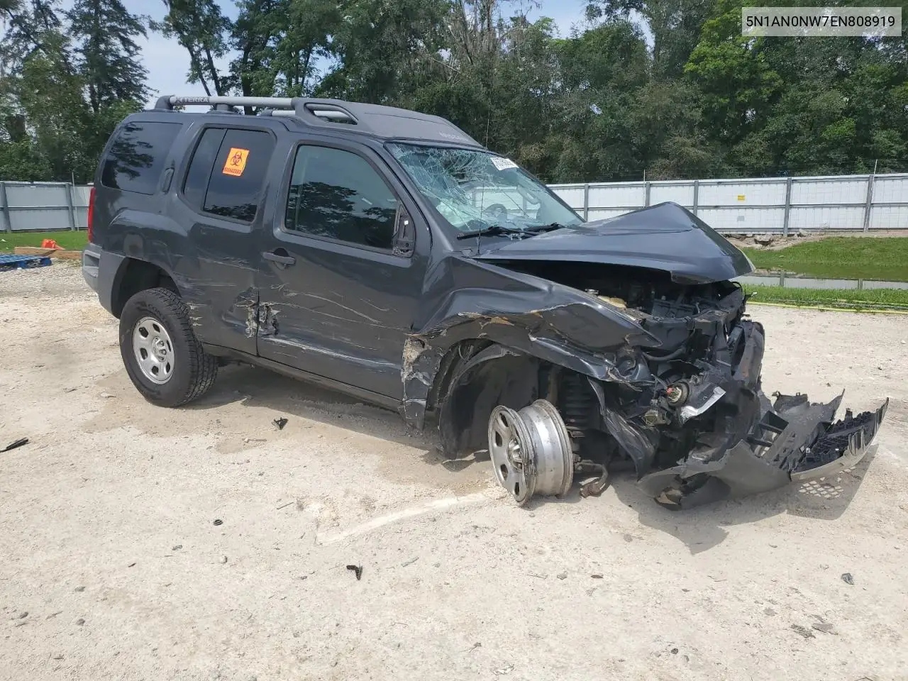 2014 Nissan Xterra X VIN: 5N1AN0NW7EN808919 Lot: 63760285