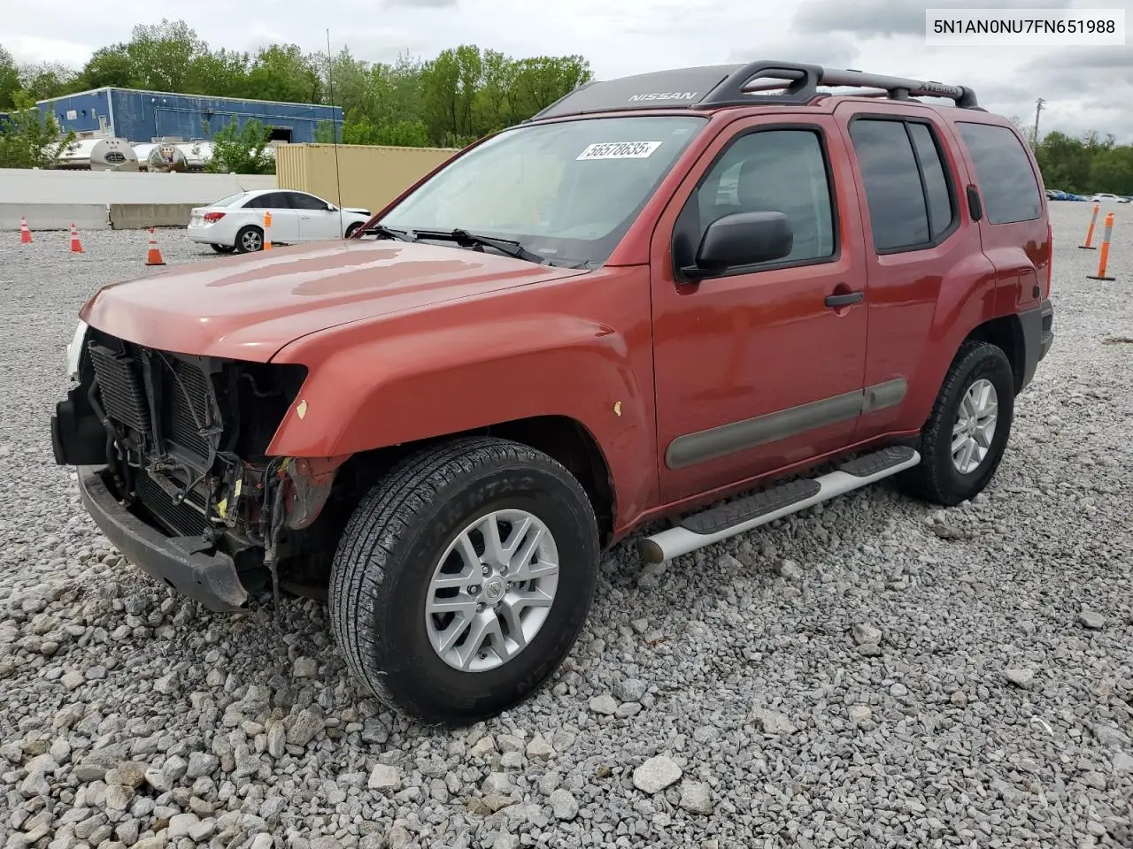 2015 Nissan Xterra X VIN: 5N1AN0NU7FN651988 Lot: 56578635